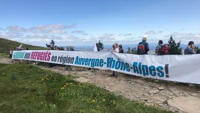 Manifestation au Mezenc